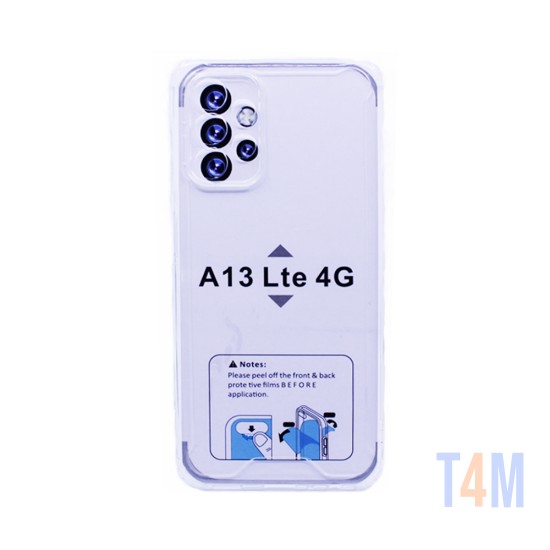 Funda de Silicona con Esquinas Duras para Samsung Galaxy A13 5G Transparente